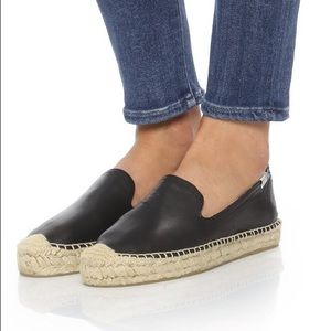 Soludos platform smoking espadrille flats